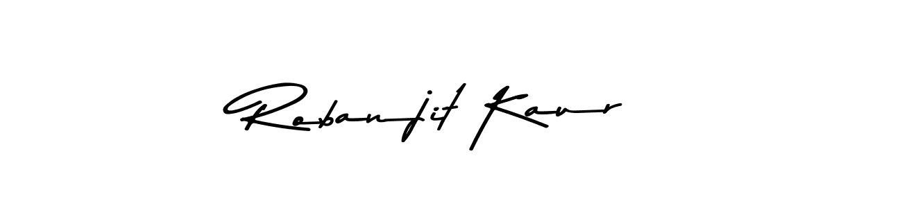 How to make Robanjit Kaur signature? Asem Kandis PERSONAL USE is a professional autograph style. Create handwritten signature for Robanjit Kaur name. Robanjit Kaur signature style 9 images and pictures png