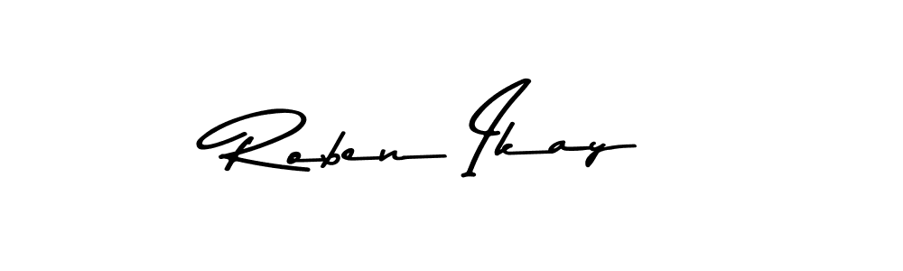 How to make Roben Ikay signature? Asem Kandis PERSONAL USE is a professional autograph style. Create handwritten signature for Roben Ikay name. Roben Ikay signature style 9 images and pictures png