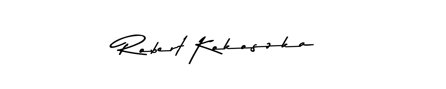 Design your own signature with our free online signature maker. With this signature software, you can create a handwritten (Asem Kandis PERSONAL USE) signature for name Robert Kokoszka. Robert Kokoszka signature style 9 images and pictures png