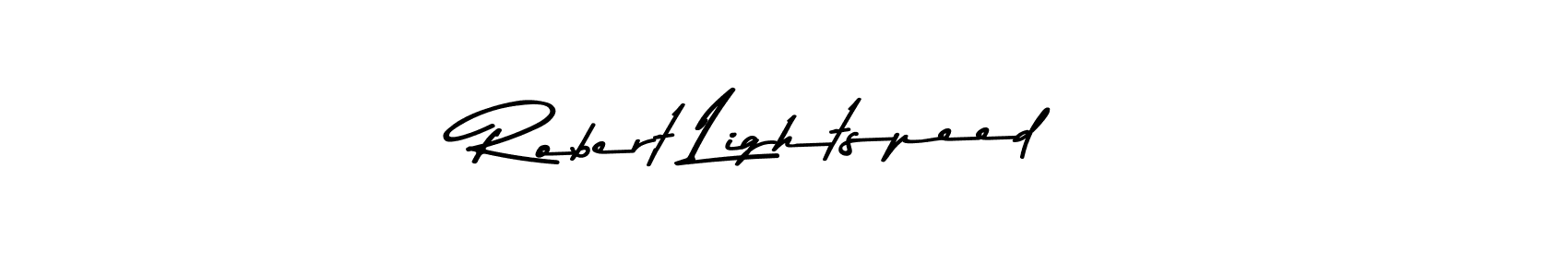 How to make Robert Lightspeed name signature. Use Asem Kandis PERSONAL USE style for creating short signs online. This is the latest handwritten sign. Robert Lightspeed signature style 9 images and pictures png