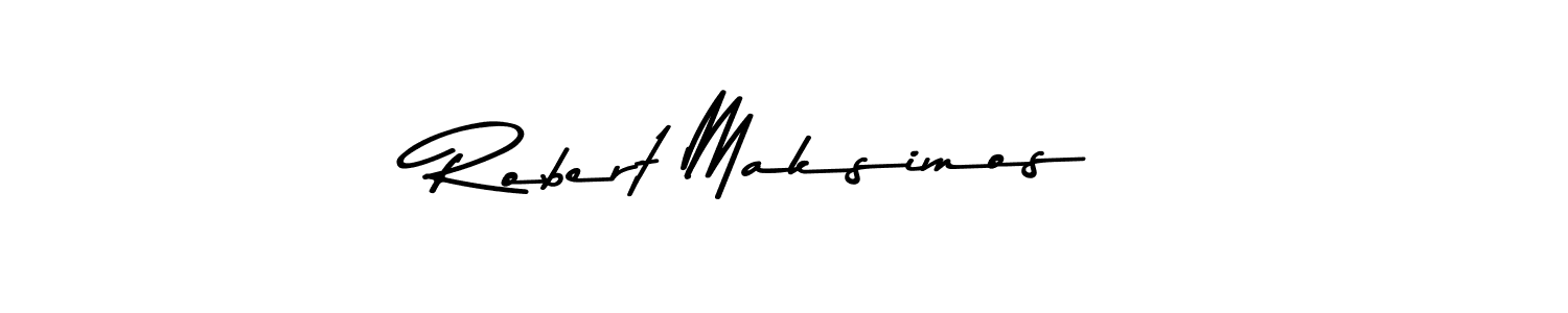 You should practise on your own different ways (Asem Kandis PERSONAL USE) to write your name (Robert Maksimos) in signature. don't let someone else do it for you. Robert Maksimos signature style 9 images and pictures png