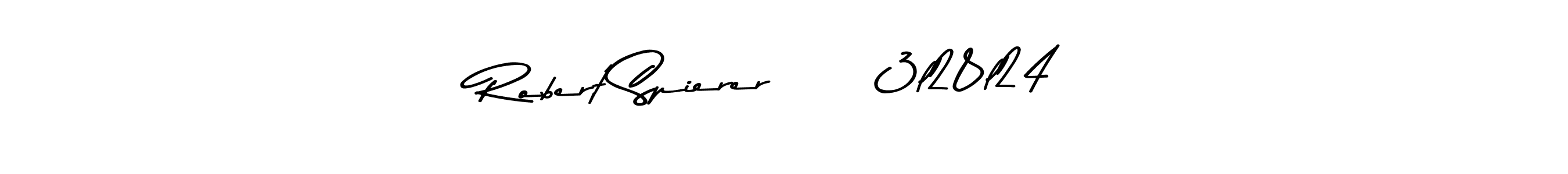How to make Robert Spierer      3l28l24 name signature. Use Asem Kandis PERSONAL USE style for creating short signs online. This is the latest handwritten sign. Robert Spierer      3l28l24 signature style 9 images and pictures png