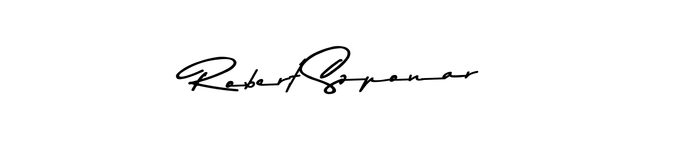 Robert Szponar stylish signature style. Best Handwritten Sign (Asem Kandis PERSONAL USE) for my name. Handwritten Signature Collection Ideas for my name Robert Szponar. Robert Szponar signature style 9 images and pictures png