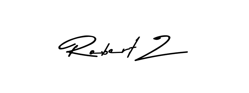 Make a beautiful signature design for name Robert Z. With this signature (Asem Kandis PERSONAL USE) style, you can create a handwritten signature for free. Robert Z signature style 9 images and pictures png