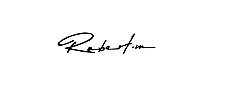 Use a signature maker to create a handwritten signature online. With this signature software, you can design (Asem Kandis PERSONAL USE) your own signature for name Robert.m. Robert.m signature style 9 images and pictures png