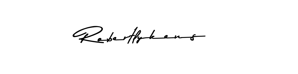 Design your own signature with our free online signature maker. With this signature software, you can create a handwritten (Asem Kandis PERSONAL USE) signature for name Robertlykens. Robertlykens signature style 9 images and pictures png