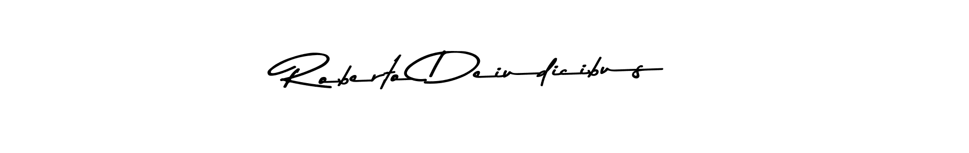 How to make Roberto Deiudicibus name signature. Use Asem Kandis PERSONAL USE style for creating short signs online. This is the latest handwritten sign. Roberto Deiudicibus signature style 9 images and pictures png