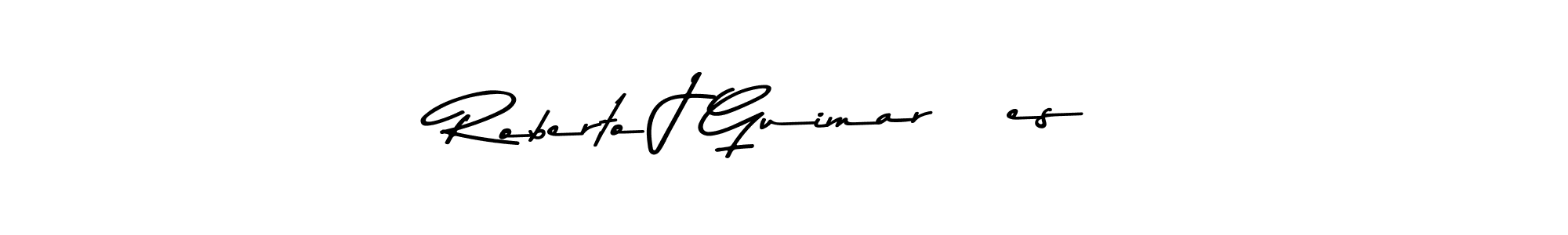 Similarly Asem Kandis PERSONAL USE is the best handwritten signature design. Signature creator online .You can use it as an online autograph creator for name Roberto J GuimarÃes. Roberto J GuimarÃes signature style 9 images and pictures png