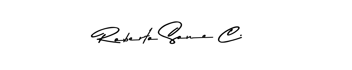 Design your own signature with our free online signature maker. With this signature software, you can create a handwritten (Asem Kandis PERSONAL USE) signature for name Roberto Sone C.. Roberto Sone C. signature style 9 images and pictures png