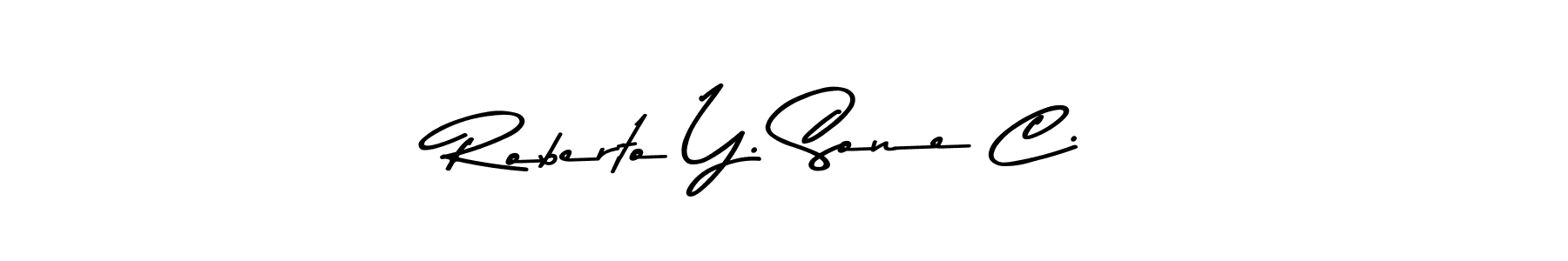 How to Draw Roberto Y. Sone C. signature style? Asem Kandis PERSONAL USE is a latest design signature styles for name Roberto Y. Sone C.. Roberto Y. Sone C. signature style 9 images and pictures png