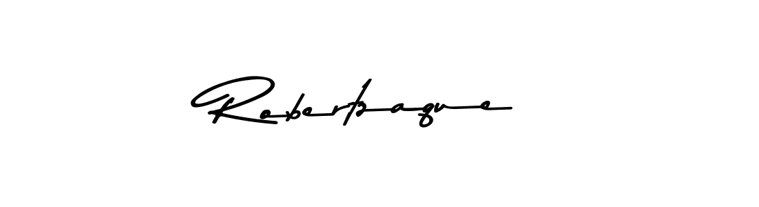 How to make Robertzaque name signature. Use Asem Kandis PERSONAL USE style for creating short signs online. This is the latest handwritten sign. Robertzaque signature style 9 images and pictures png