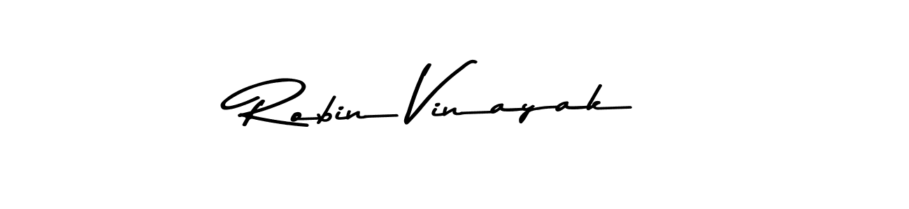 Robin Vinayak stylish signature style. Best Handwritten Sign (Asem Kandis PERSONAL USE) for my name. Handwritten Signature Collection Ideas for my name Robin Vinayak. Robin Vinayak signature style 9 images and pictures png