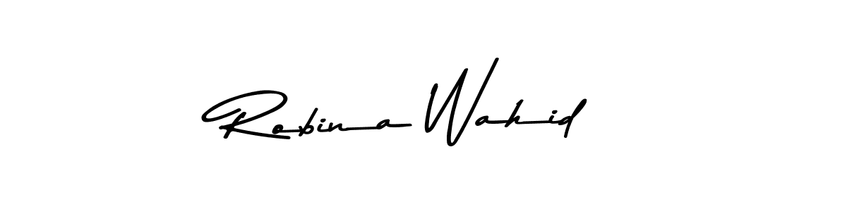 Use a signature maker to create a handwritten signature online. With this signature software, you can design (Asem Kandis PERSONAL USE) your own signature for name Robina Wahid. Robina Wahid signature style 9 images and pictures png