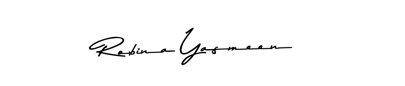 Use a signature maker to create a handwritten signature online. With this signature software, you can design (Asem Kandis PERSONAL USE) your own signature for name Robina Yasmeen. Robina Yasmeen signature style 9 images and pictures png