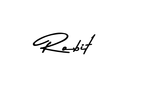 Design your own signature with our free online signature maker. With this signature software, you can create a handwritten (Asem Kandis PERSONAL USE) signature for name Robit. Robit signature style 9 images and pictures png
