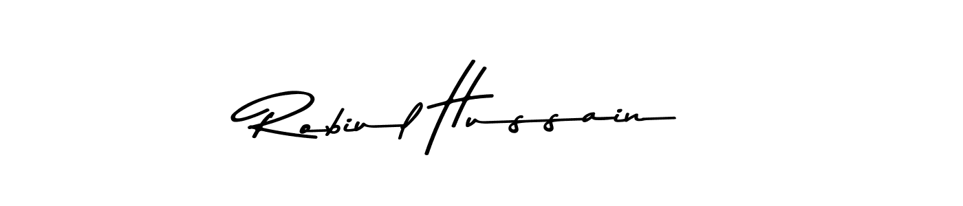 Robiul Hussain stylish signature style. Best Handwritten Sign (Asem Kandis PERSONAL USE) for my name. Handwritten Signature Collection Ideas for my name Robiul Hussain. Robiul Hussain signature style 9 images and pictures png