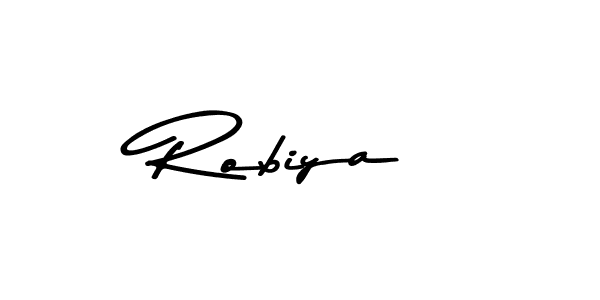 Robiya stylish signature style. Best Handwritten Sign (Asem Kandis PERSONAL USE) for my name. Handwritten Signature Collection Ideas for my name Robiya. Robiya signature style 9 images and pictures png