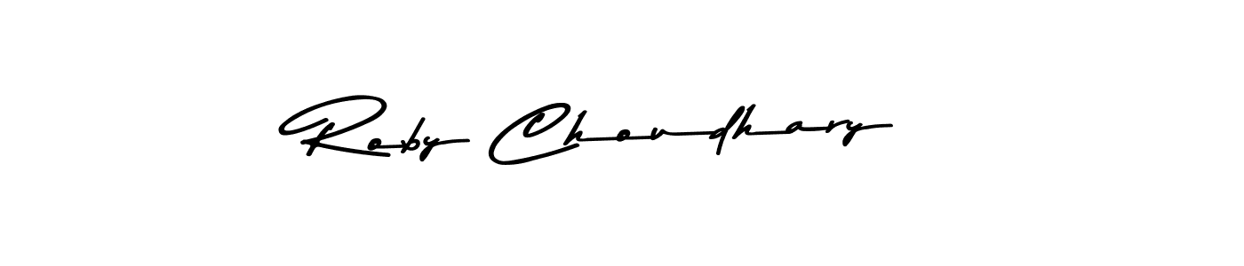 Make a beautiful signature design for name Roby Choudhary. Use this online signature maker to create a handwritten signature for free. Roby Choudhary signature style 9 images and pictures png