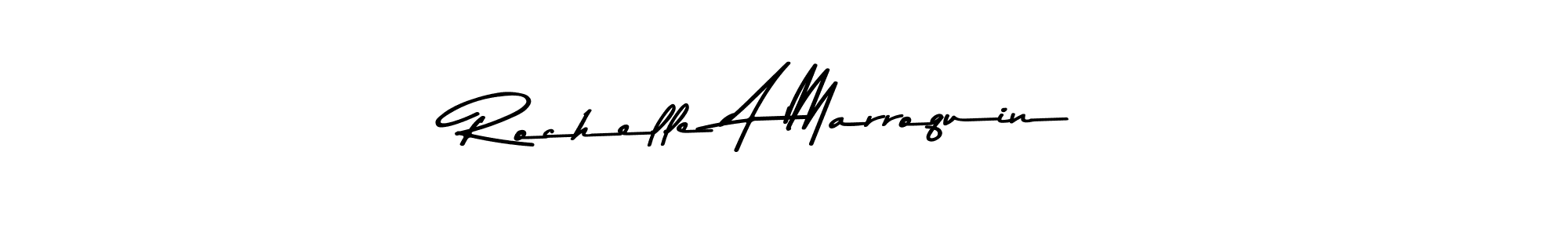 You should practise on your own different ways (Asem Kandis PERSONAL USE) to write your name (Rochelle A Marroquin) in signature. don't let someone else do it for you. Rochelle A Marroquin signature style 9 images and pictures png
