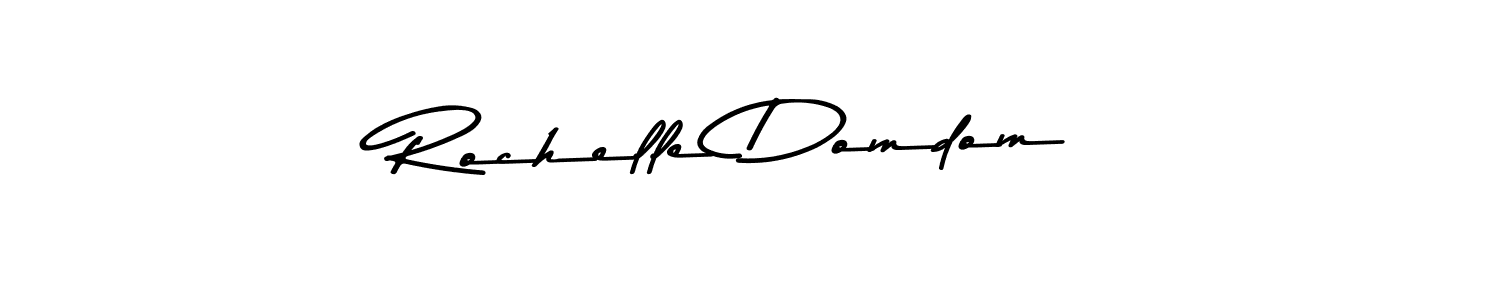 You should practise on your own different ways (Asem Kandis PERSONAL USE) to write your name (Rochelle Domdom) in signature. don't let someone else do it for you. Rochelle Domdom signature style 9 images and pictures png