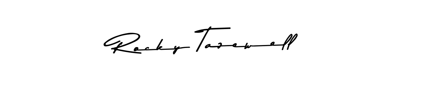Design your own signature with our free online signature maker. With this signature software, you can create a handwritten (Asem Kandis PERSONAL USE) signature for name Rocky Tazewell. Rocky Tazewell signature style 9 images and pictures png