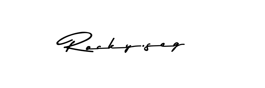 Rocky.seg stylish signature style. Best Handwritten Sign (Asem Kandis PERSONAL USE) for my name. Handwritten Signature Collection Ideas for my name Rocky.seg. Rocky.seg signature style 9 images and pictures png