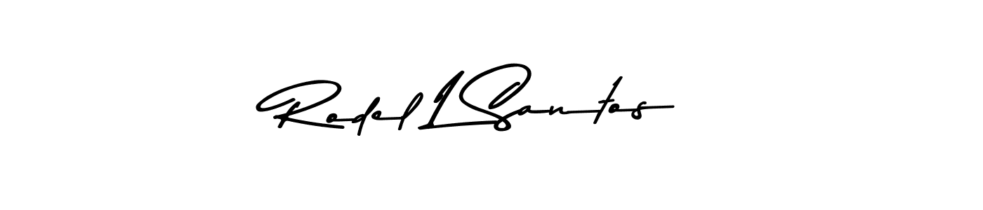 Asem Kandis PERSONAL USE is a professional signature style that is perfect for those who want to add a touch of class to their signature. It is also a great choice for those who want to make their signature more unique. Get Rodel L Santos name to fancy signature for free. Rodel L Santos signature style 9 images and pictures png