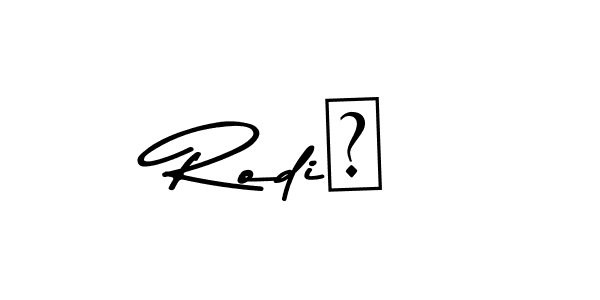 Make a beautiful signature design for name Rodič. With this signature (Asem Kandis PERSONAL USE) style, you can create a handwritten signature for free. Rodič signature style 9 images and pictures png