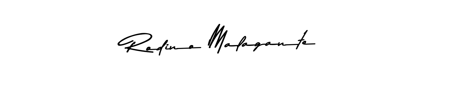 Create a beautiful signature design for name Rodino Malagante. With this signature (Asem Kandis PERSONAL USE) fonts, you can make a handwritten signature for free. Rodino Malagante signature style 9 images and pictures png