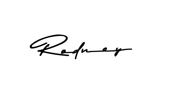 Create a beautiful signature design for name Rodney. With this signature (Asem Kandis PERSONAL USE) fonts, you can make a handwritten signature for free. Rodney signature style 9 images and pictures png