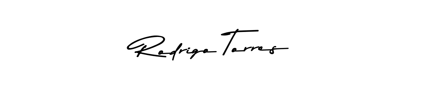 How to make Rodrigo Torres name signature. Use Asem Kandis PERSONAL USE style for creating short signs online. This is the latest handwritten sign. Rodrigo Torres signature style 9 images and pictures png
