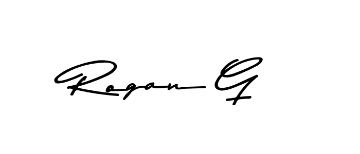 Design your own signature with our free online signature maker. With this signature software, you can create a handwritten (Asem Kandis PERSONAL USE) signature for name Rogan G. Rogan G signature style 9 images and pictures png