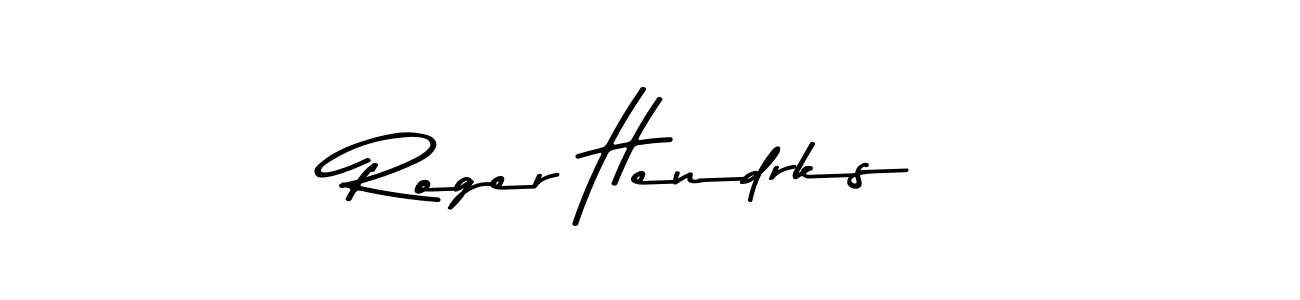 Roger Hendrks stylish signature style. Best Handwritten Sign (Asem Kandis PERSONAL USE) for my name. Handwritten Signature Collection Ideas for my name Roger Hendrks. Roger Hendrks signature style 9 images and pictures png