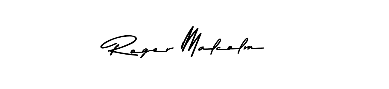 Design your own signature with our free online signature maker. With this signature software, you can create a handwritten (Asem Kandis PERSONAL USE) signature for name Roger Malcolm. Roger Malcolm signature style 9 images and pictures png