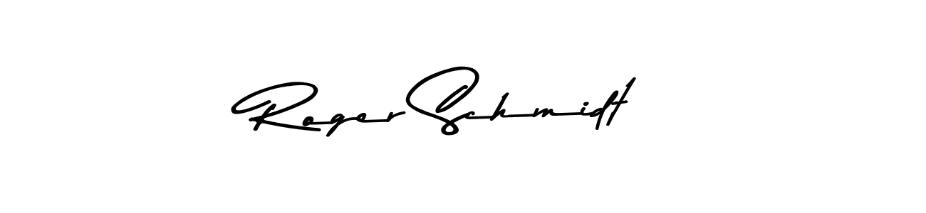 Create a beautiful signature design for name Roger Schmidt. With this signature (Asem Kandis PERSONAL USE) fonts, you can make a handwritten signature for free. Roger Schmidt signature style 9 images and pictures png