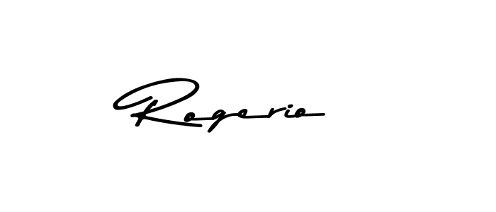 Design your own signature with our free online signature maker. With this signature software, you can create a handwritten (Asem Kandis PERSONAL USE) signature for name Rogerio. Rogerio signature style 9 images and pictures png