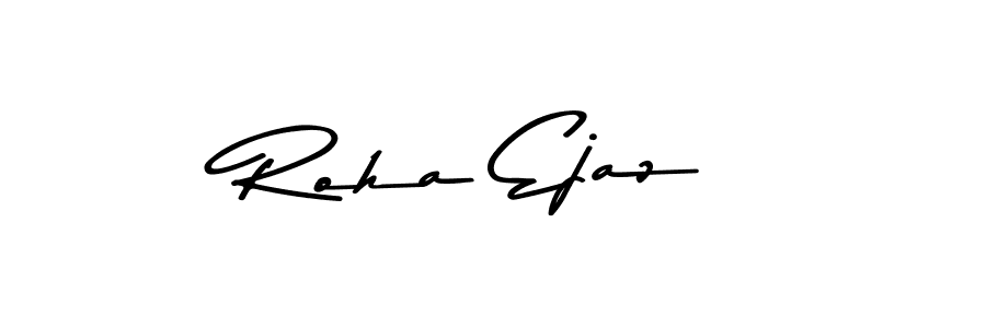 Use a signature maker to create a handwritten signature online. With this signature software, you can design (Asem Kandis PERSONAL USE) your own signature for name Roha Ejaz. Roha Ejaz signature style 9 images and pictures png