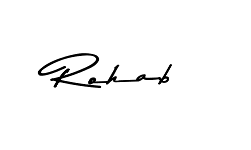 Also we have Rohab name is the best signature style. Create professional handwritten signature collection using Asem Kandis PERSONAL USE autograph style. Rohab signature style 9 images and pictures png
