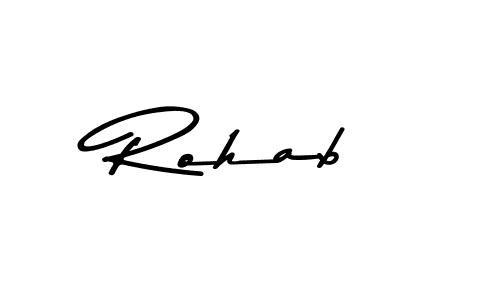 Also we have Rohab name is the best signature style. Create professional handwritten signature collection using Asem Kandis PERSONAL USE autograph style. Rohab signature style 9 images and pictures png