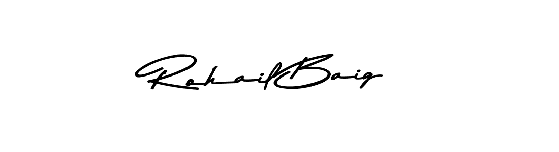 The best way (Asem Kandis PERSONAL USE) to make a short signature is to pick only two or three words in your name. The name Rohail Baig include a total of six letters. For converting this name. Rohail Baig signature style 9 images and pictures png