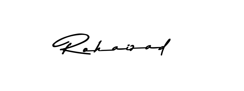 How to make Rohaizad name signature. Use Asem Kandis PERSONAL USE style for creating short signs online. This is the latest handwritten sign. Rohaizad signature style 9 images and pictures png