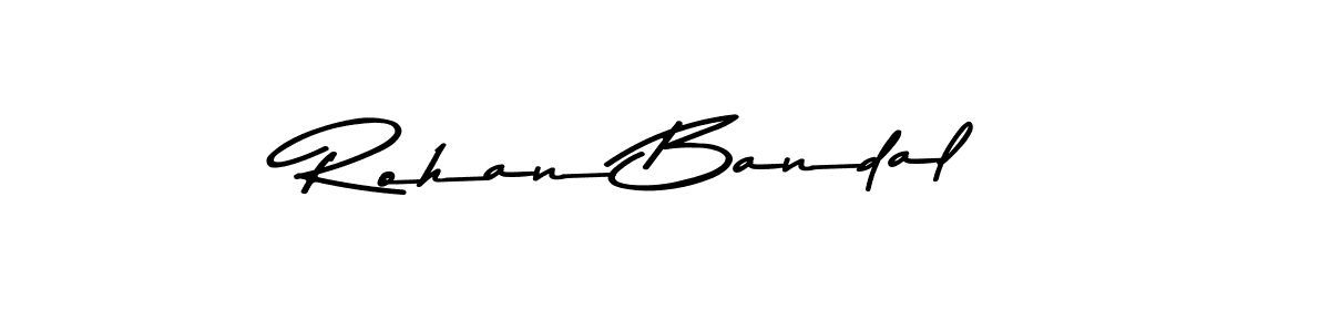 Create a beautiful signature design for name Rohan Bandal. With this signature (Asem Kandis PERSONAL USE) fonts, you can make a handwritten signature for free. Rohan Bandal signature style 9 images and pictures png
