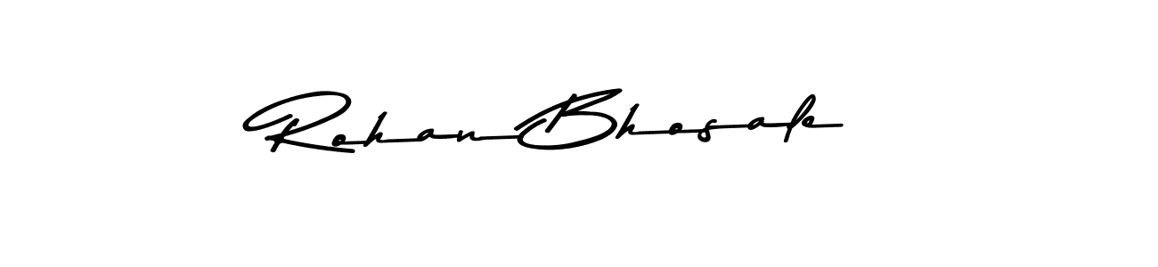 How to make Rohan Bhosale name signature. Use Asem Kandis PERSONAL USE style for creating short signs online. This is the latest handwritten sign. Rohan Bhosale signature style 9 images and pictures png