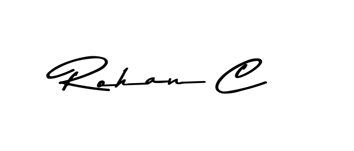 How to Draw Rohan C signature style? Asem Kandis PERSONAL USE is a latest design signature styles for name Rohan C. Rohan C signature style 9 images and pictures png