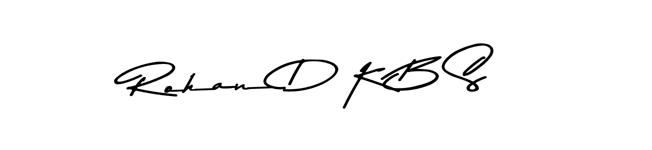 Asem Kandis PERSONAL USE is a professional signature style that is perfect for those who want to add a touch of class to their signature. It is also a great choice for those who want to make their signature more unique. Get Rohan D K B S name to fancy signature for free. Rohan D K B S signature style 9 images and pictures png