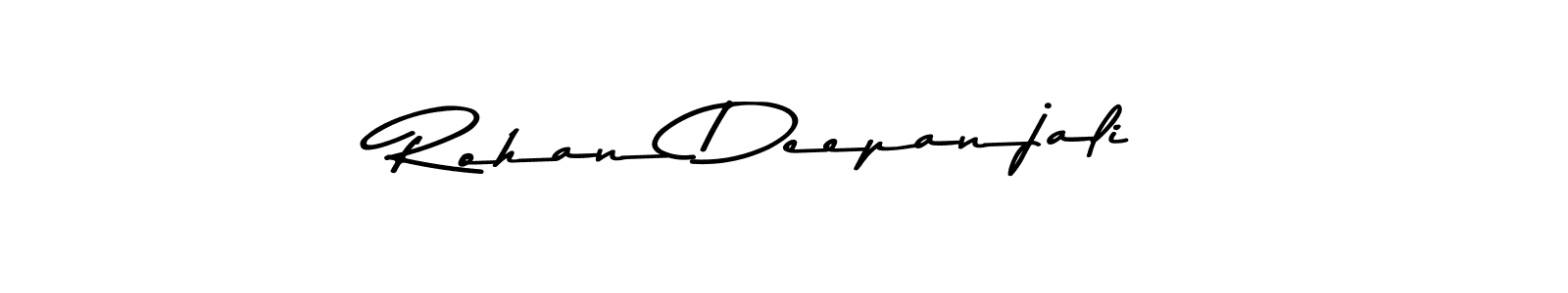 The best way (Asem Kandis PERSONAL USE) to make a short signature is to pick only two or three words in your name. The name Rohan Deepanjali include a total of six letters. For converting this name. Rohan Deepanjali signature style 9 images and pictures png