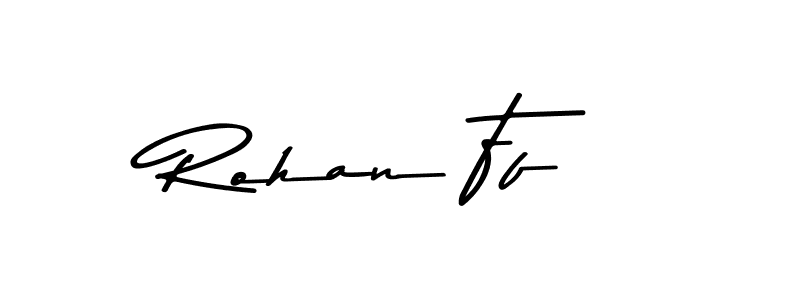 The best way (Asem Kandis PERSONAL USE) to make a short signature is to pick only two or three words in your name. The name Rohan Ff include a total of six letters. For converting this name. Rohan Ff signature style 9 images and pictures png