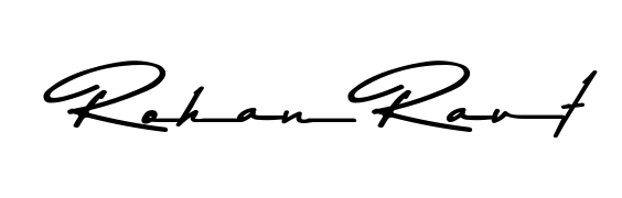 You can use this online signature creator to create a handwritten signature for the name Rohan Raut. This is the best online autograph maker. Rohan Raut signature style 9 images and pictures png