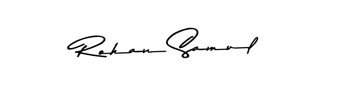 Make a beautiful signature design for name Rohan Samul. Use this online signature maker to create a handwritten signature for free. Rohan Samul signature style 9 images and pictures png