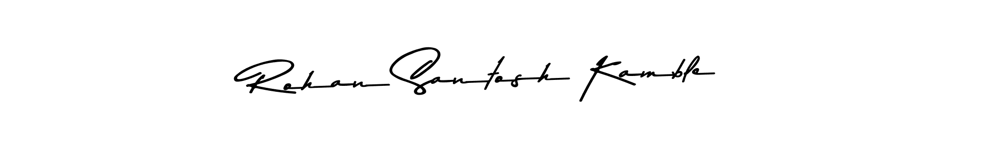 Also You can easily find your signature by using the search form. We will create Rohan Santosh Kamble name handwritten signature images for you free of cost using Asem Kandis PERSONAL USE sign style. Rohan Santosh Kamble signature style 9 images and pictures png